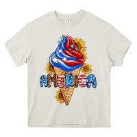 Cream ice cream america Heavy Core Tee - AdoDesignShop