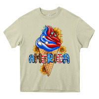 Mossy ice cream america Heavy Core Tee - AdoDesignShop
