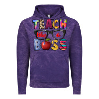 Cloud Purple teach like a boss Vintage Hoodie - NancyCooperArtShop