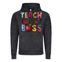 Vintage Black teach like a boss Vintage Hoodie - NancyCooperArtShop