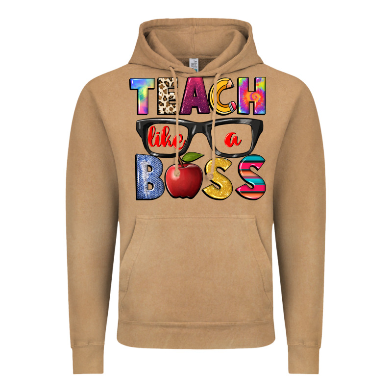 Teach Like A Boss Vintage Hoodie by NancyCooperArtShop | Teevron