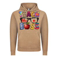 Vintage Coffee teach like a boss Vintage Hoodie - NancyCooperArtShop
