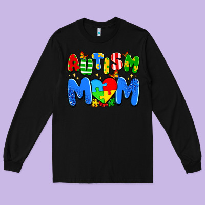 Autism Mom Long Sleeve Tee Designed By Artiststas