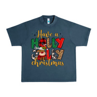 Midnight Navy have a holly jolly christmas Urban Heavy Tee - MaliasSmallBusiness