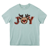Joy Reindeer Heavy Core Tee | Teevron