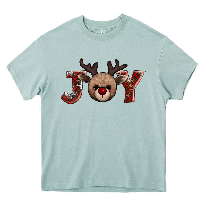 Joy Reindeer Heavy Core Tee by AdoDesignShop | Teevron
