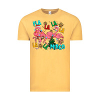 Vintage Mustard christmas fla la la la la mingo Vintage Tee - MaliasSmallBusiness