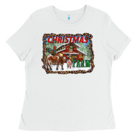 White Christmas On The Farm Ladies Tee - RanaPortraitStore