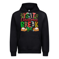 Black Is It Christmas Break Yet Urban Hoodie - CowhideDigitalArt