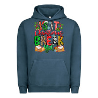 Pigment Midnight Navy Is It Christmas Break Yet Urban Hoodie - CowhideDigitalArt