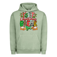 Pigment Oil Green Is It Christmas Break Yet Urban Hoodie - CowhideDigitalArt