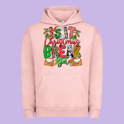 Is It Christmas Break Yet Urban Hoodie Designed By Cowhidedigitalart