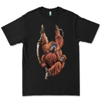 Black Orangutan And Baby Premium Tee - LillyAllenDesigns