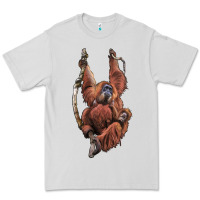 Dove Grey Orangutan And Baby Premium Tee - LillyAllenDesigns