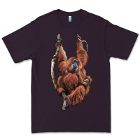 Plum Orangutan And Baby Premium Tee - LillyAllenDesigns