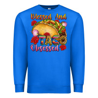True Royal Blessed and taco obsessed Mexico Premium Sweatshirt - FaDigitalArtStudio