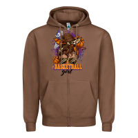 Chestnut Messy bun Basketball girl Zipper Hoodie - HowdyJamesFarm