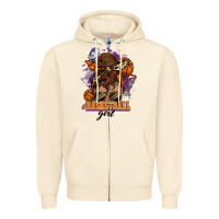Sandshell Messy bun Basketball girl Zipper Hoodie - HowdyJamesFarm