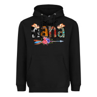 Black Blessed Nana Heavyweight Hoodie - CowCowDesign
