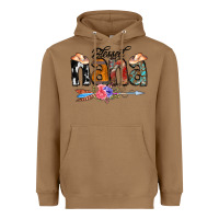 Toasted Coconut Blessed Nana Heavyweight Hoodie - CowCowDesign
