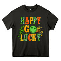 Asphalt happy go lucky  with coin and shamrock Heavy Core Tee - Artiststas