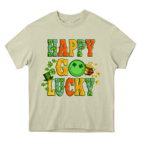 Mossy happy go lucky  with coin and shamrock Heavy Core Tee - Artiststas