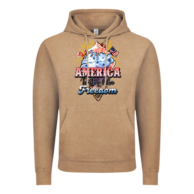 America Ice Cream Vintage Hoodie by NancyCooperArtShop | Teevron