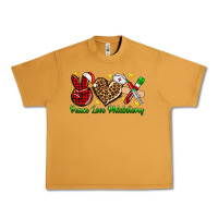 Peanut Butter Peace love Phlebotomy Christmas Urban Heavy Tee - NancyCooperArtShop