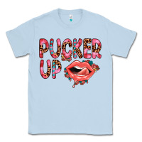 Dusty Blue pucker up Classic Tee - JahusDesignShop