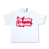 White te amo mama Urban Heavy Tee - JahusDesignShop