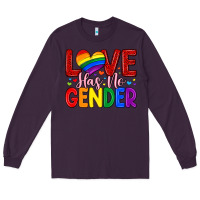 Plum love has no gender Long Sleeve Tee - Artiststas