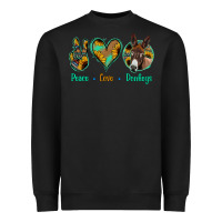 Black Peace Love Donkeys Heavyweight Sweatshirt - Bettercallsaul