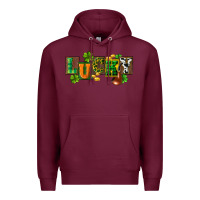 Burgundy Western lucky St. Patrick's Day Premium Hoodie - CowGirlArtShop