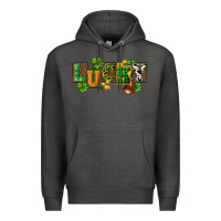 Charcoal Heather Western lucky St. Patrick's Day Premium Hoodie - CowGirlArtShop