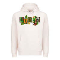 Pale Pink Western lucky St. Patrick's Day Premium Hoodie - CowGirlArtShop
