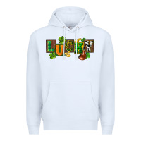 White Western lucky St. Patrick's Day Premium Hoodie - CowGirlArtShop