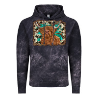 Cloud Black highland cow western background Vintage Hoodie - RanaPortraitStore