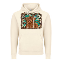 Vintage Artic highland cow western background Vintage Hoodie - RanaPortraitStore