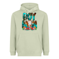 Matcha Boy Mom Flowers Cow Heavyweight Hoodie - CowCowDesign