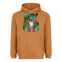 Meerkat Boy Mom Flowers Cow Heavyweight Hoodie - CowCowDesign