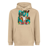 Mushroom Boy Mom Flowers Cow Heavyweight Hoodie - CowCowDesign