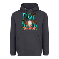 Smoke Boy Mom Flowers Cow Heavyweight Hoodie - CowCowDesign