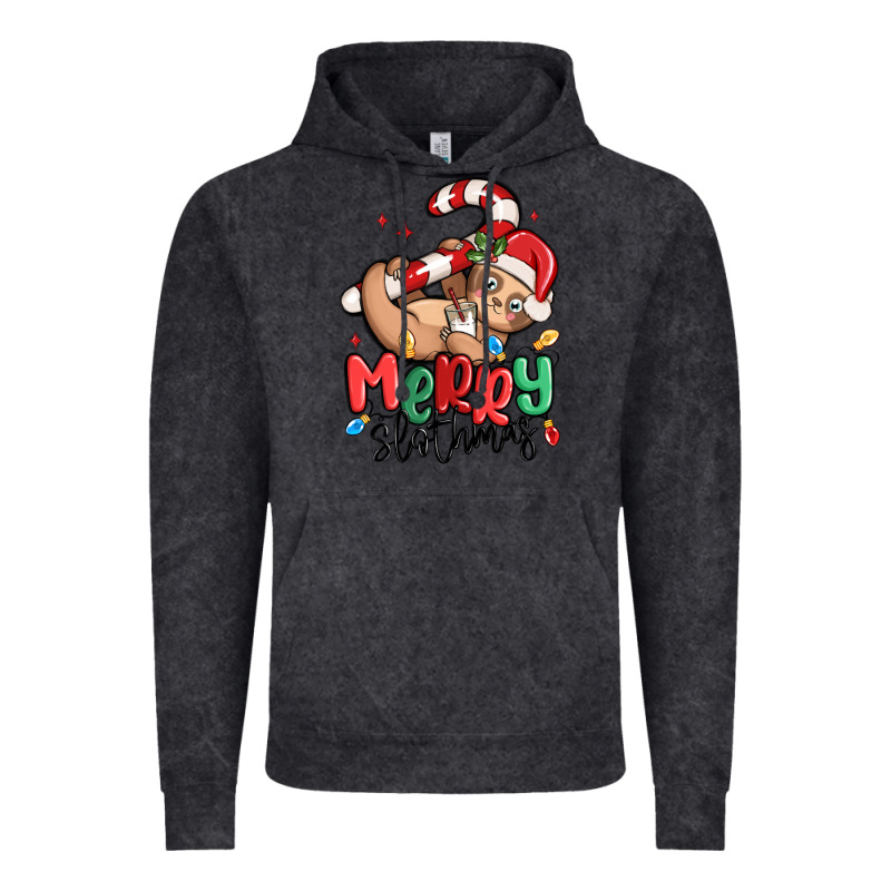 Merry Slothmas Vintage Hoodie by MaliasSmallBusiness | Teevron