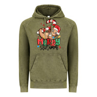 Vintage Olive merry slothmas Vintage Hoodie - MaliasSmallBusiness