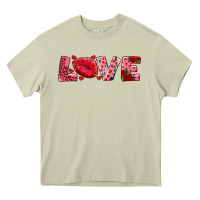Mossy love with kiss Heavy Core Tee - AdoDesignShop