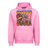 Fuchsia Pink football mama Urban Hoodie - CowhideDigitalArt