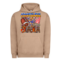Pigment Burro football mama Urban Hoodie - CowhideDigitalArt