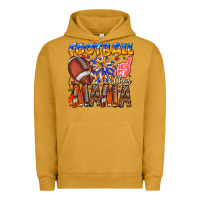 Pigment Peanut Butter football mama Urban Hoodie - CowhideDigitalArt