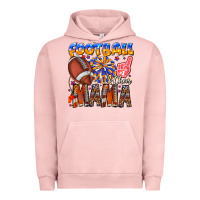 Pigment Salmon football mama Urban Hoodie - CowhideDigitalArt