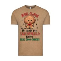 Vintage Coffee mrs claus the north pole gingerbread bakery real g Vintage Tee - MaliasSmallBusiness